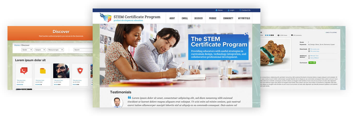 STEM Certificate Program - product development education