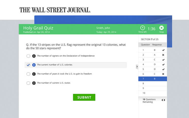 The Wall Street Journal Quiz